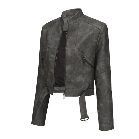 Damen moderne croppedjacke mit stylischem Detail R&B