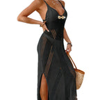 Damen Maxikleid mit raffinierten Ausschnitten R&B