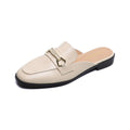 Damen Mokassin-Mules mit elegantem Schnallenakzent und hochwertigem Leder