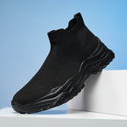 Damen Strick-Sneaker mit atmungsaktiver Sohle und rutschfester Laufsohle