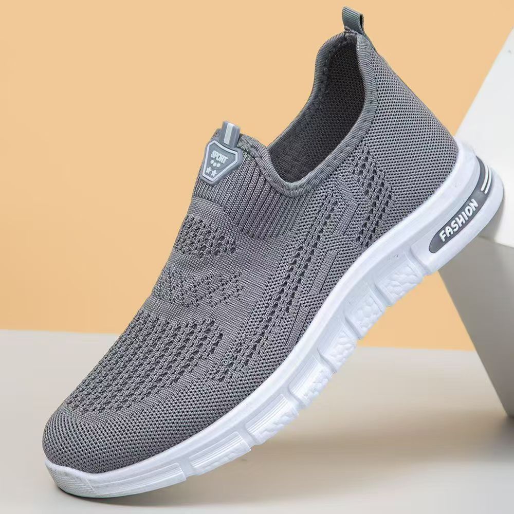 Damen Sportliche Slip-On Sneakers mit atmungsaktiver Oberflächenstruktur R&B