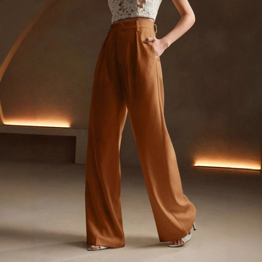 Damen weite Stoffhose R&B