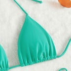 Damen Triangel-Bikini mit verstellbaren BindR&Bändern und nahtlosem Design R&B