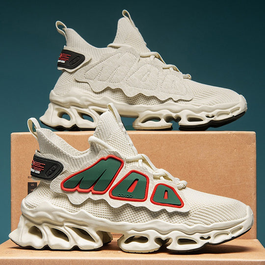 Damen Sportliche High-Performance Sneakers mit atmungsaktiver Oberflächenstruktur R&B