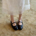 Damen Ballerinas im klassischen Design mit dekorativem Riemen R&B