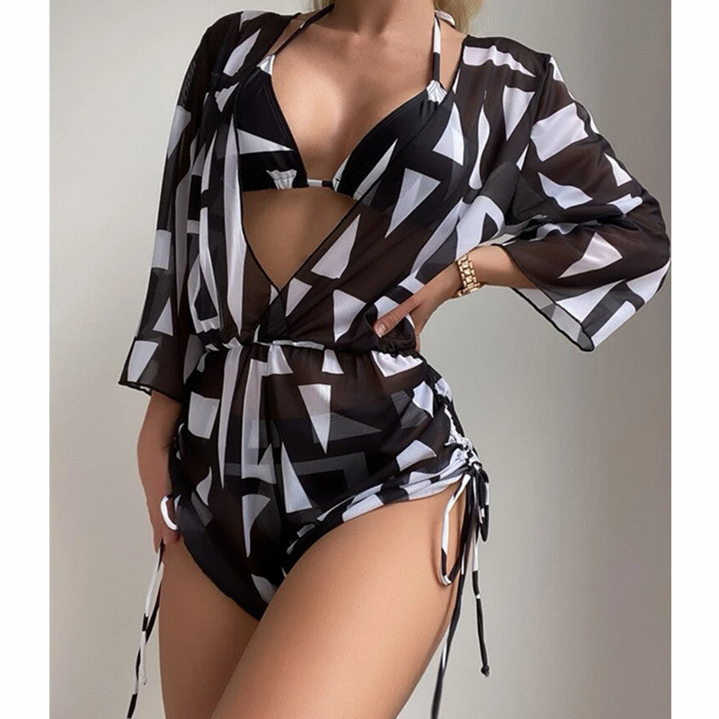 Damen Strand-Overall mit floralem Muster R&B