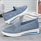 Damen Atmungsaktive Slip-On Sneakers mit flexiblem Obermaterial und komfortablem Fußbett