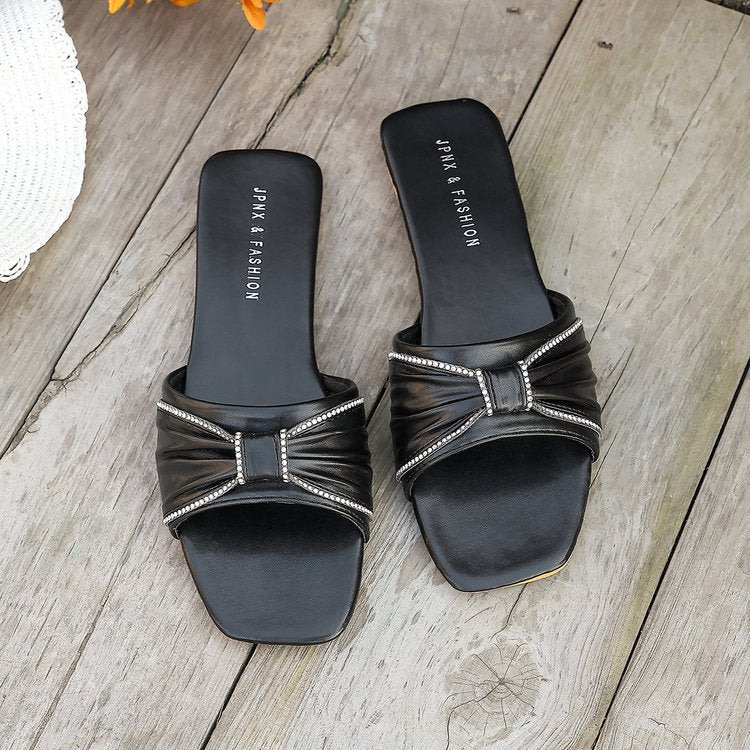 Damen Moderne Sandaletten mit elegantem Schleifen-Design R&B
