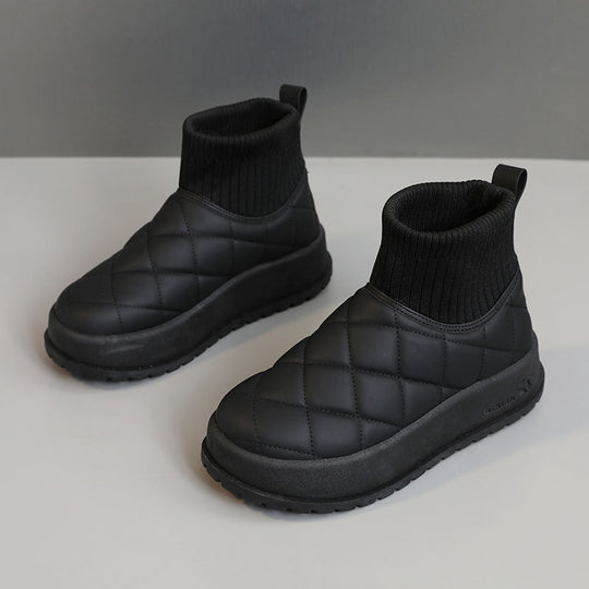 Damen Winterstiefel mit isolierendem Fleece-Innenfutter und rutschfester Sohle R&B