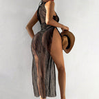 Damen Netzkleid mit Taillierungsoptionen R&B