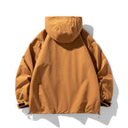 Herren technische Outdoor-Jacke mit multifunktionalen Taschen und verstellbarer Kapuze R&B