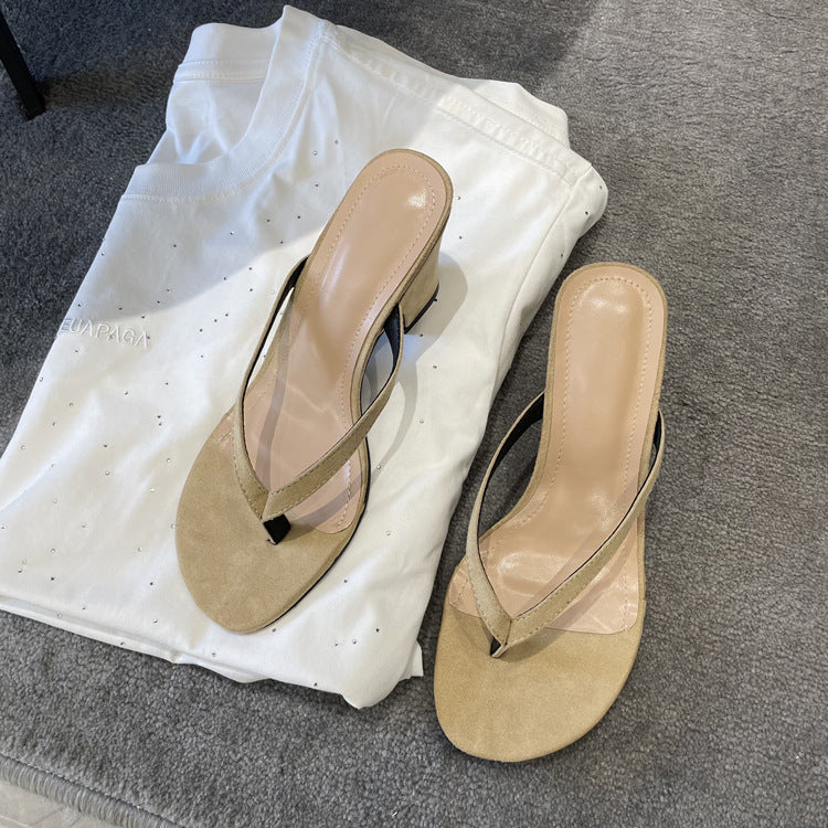 Damen Zehentrenner mit elegantem Design und komfortablem Fußbett R&B
