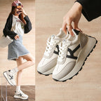 Damen sportliche Plateau-Sneaker mit stylischem Design und komfortabler Dämpfung R&B