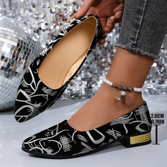 Damen Ballerinas mit elegantem grafischen Design R&B