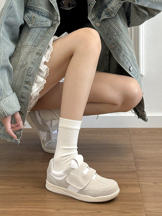 Damen Bequeme Sneakers mit Klettverschluss R&B