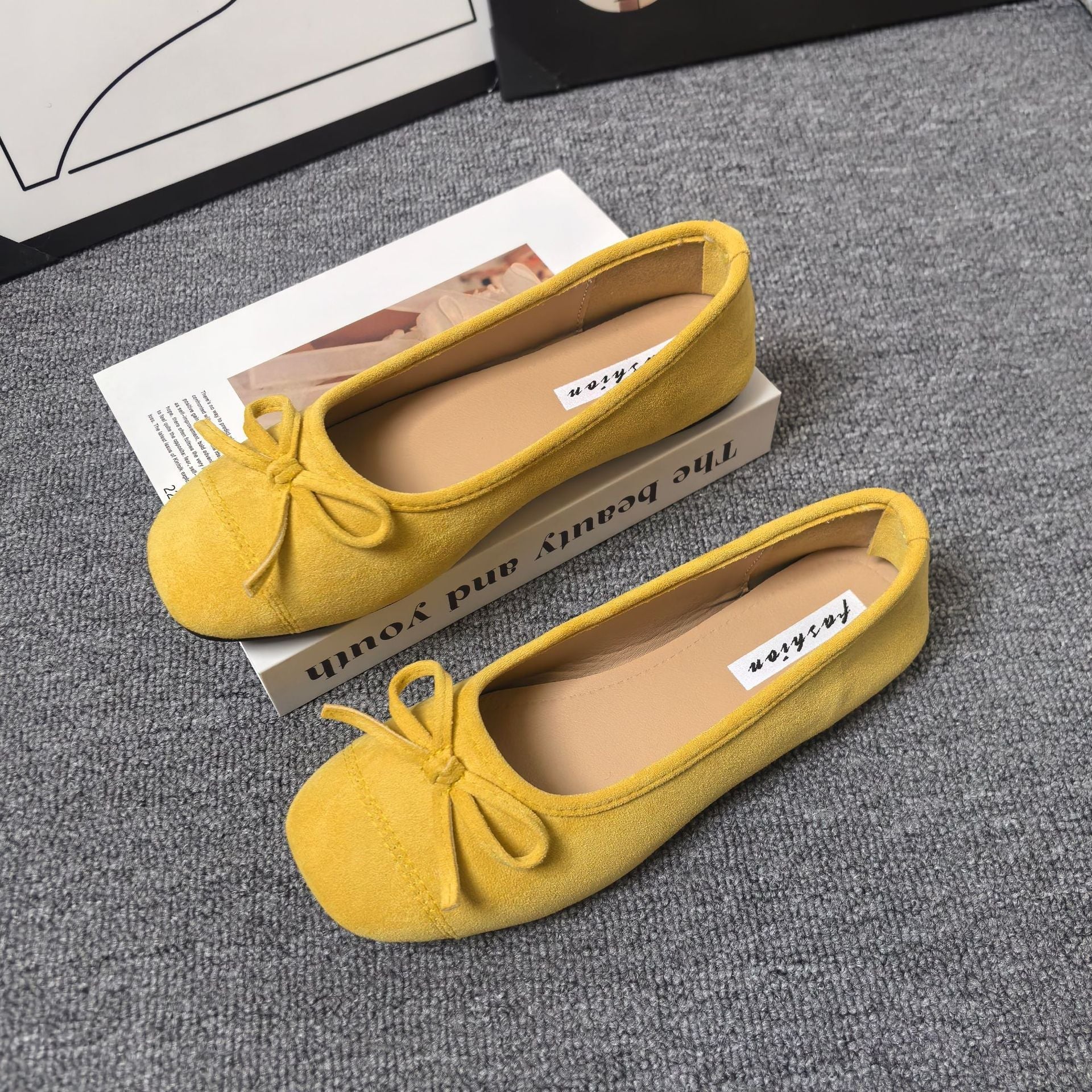 Damen Ballerinas mit elegantem Schleifen-Detail und softem Innenfutter EB