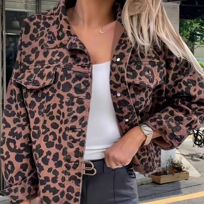 Damen Freizeitjacke im angesagten Leopardenmuster R&B