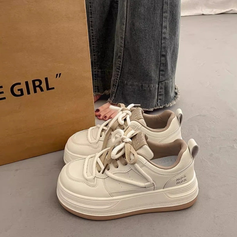 Damen Sportliche Sneakers mit dämpfender Plattform und weichem Obermaterial