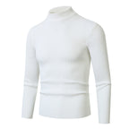 Herren Rollkragenpullover mit geripptem Design R&B