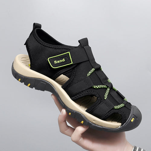 Herren Freizeit-Sandalen mit praktischem Klettverschluss und rutschfester Sohle R&B