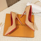 Damen Elegante spitze High Heels mit glänzender Oberfläche und komfortabler Innenpolsterung R&B