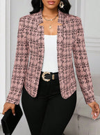 Damen raffinierte Business-Blazerjacke R&B