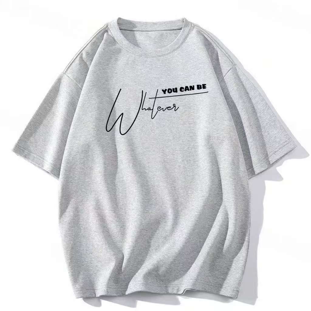 Damen lässiges Statement T-Shirt mit kreativem Schriftzug