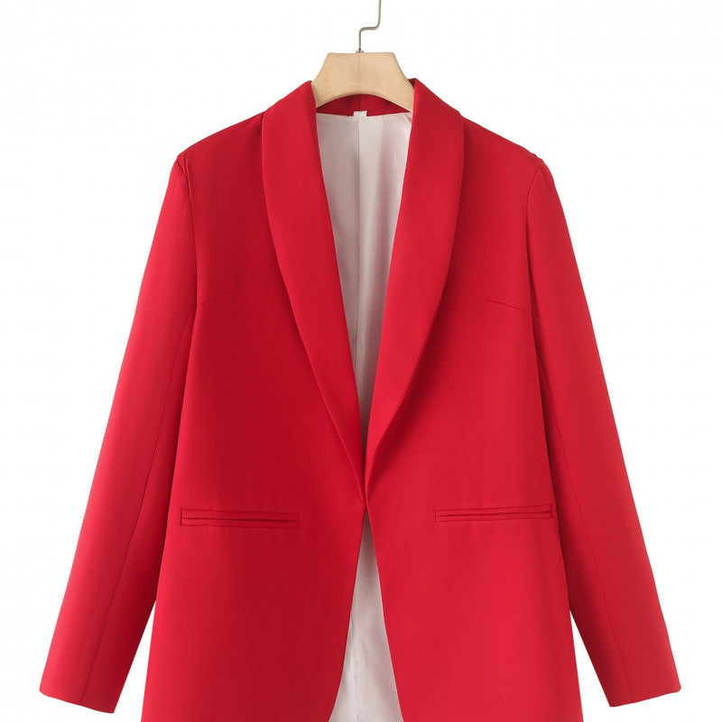Damen eleganter Blazer mit einzigartigem Schnitt und Taschen R&B