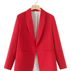 Damen eleganter Blazer mit einzigartigem Schnitt und Taschen R&B