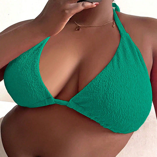 Damen Triangel-Bikinioberteil mit tiefem V-Ausschnitt R&B