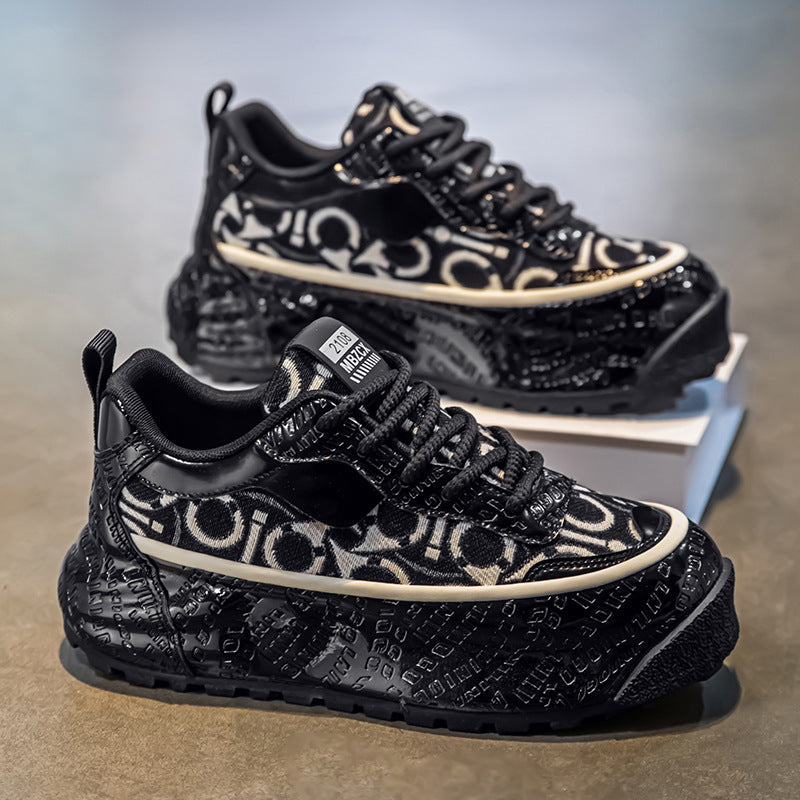 Damen Chunky Sneakers mit stilvollem Muster und hochwertiger Dämpfung R&B