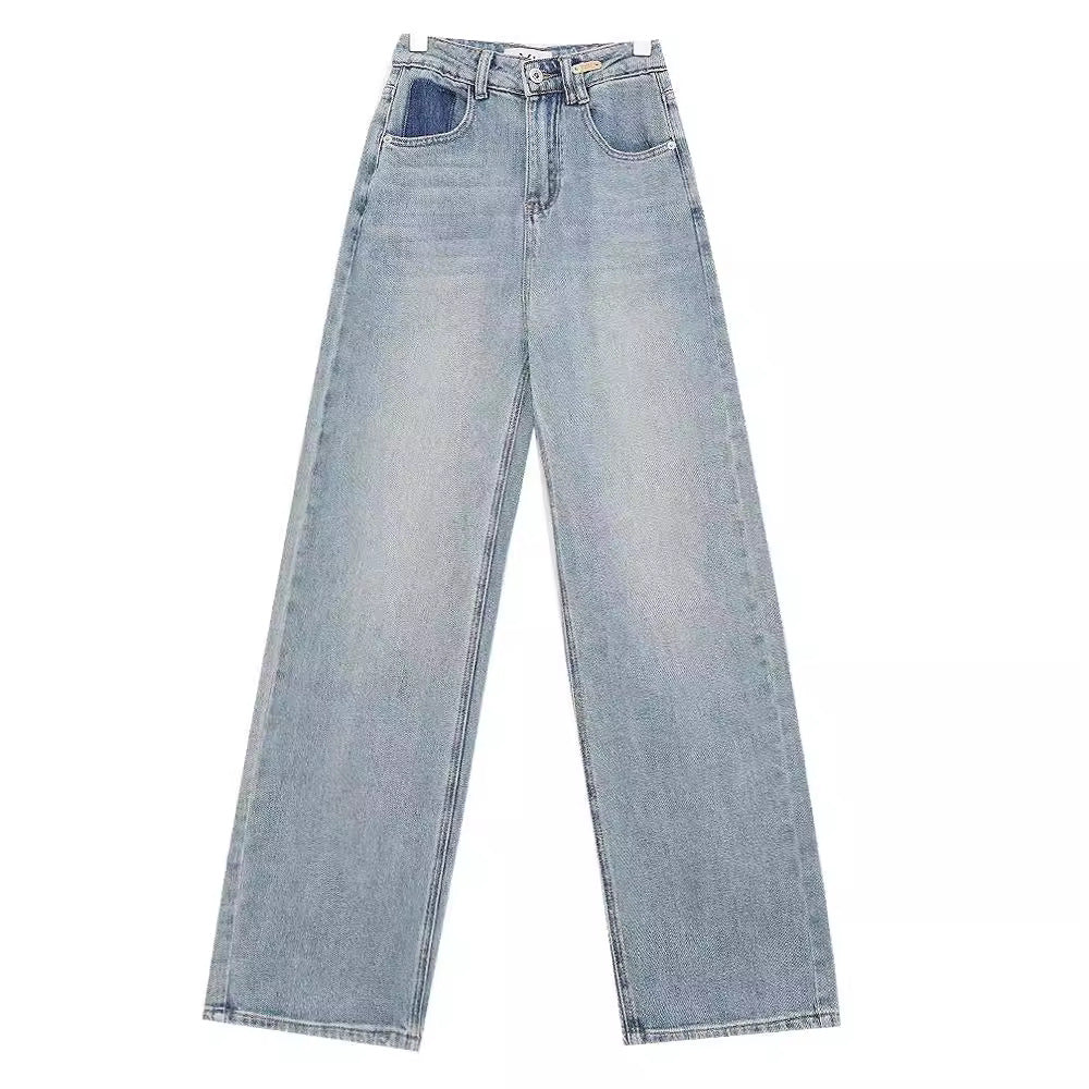 Damen Weite High-Waist Jeans im lässigen Schnitt R&B