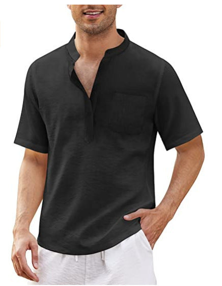Herren Leichte Kurzarm-Hemd R&B
