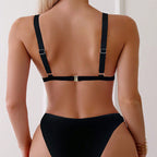 Damen Triangel-Bikini mit floralem Muster