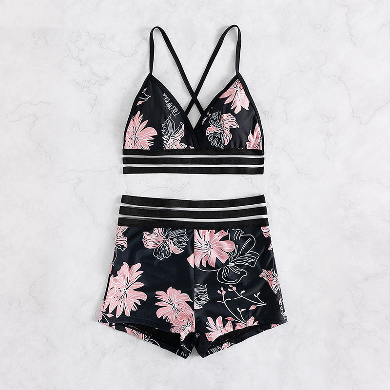 Damen Hochwertiger Bikini mit floralem Muster