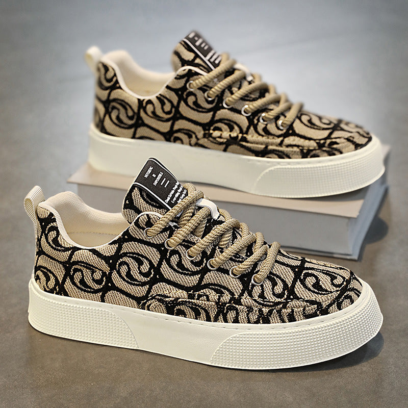 Damen modische Sneaker mit farbenfrohem grafischem Print und komfortabler Sohle R&B