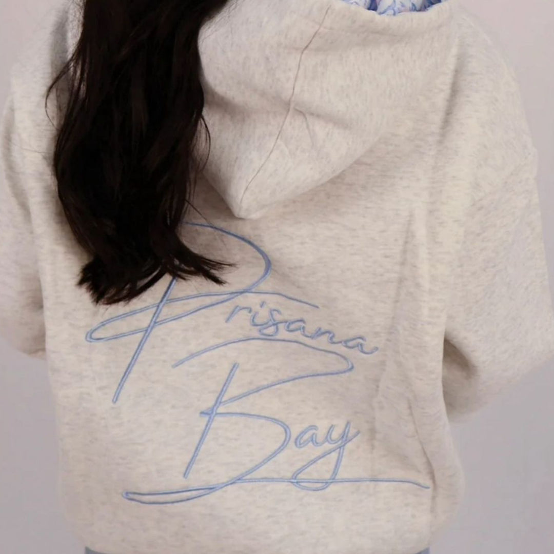 Damen nan Oversize-Kapuzenpullover mit Stern-Applikationen und gefütterter Kapuze R&B