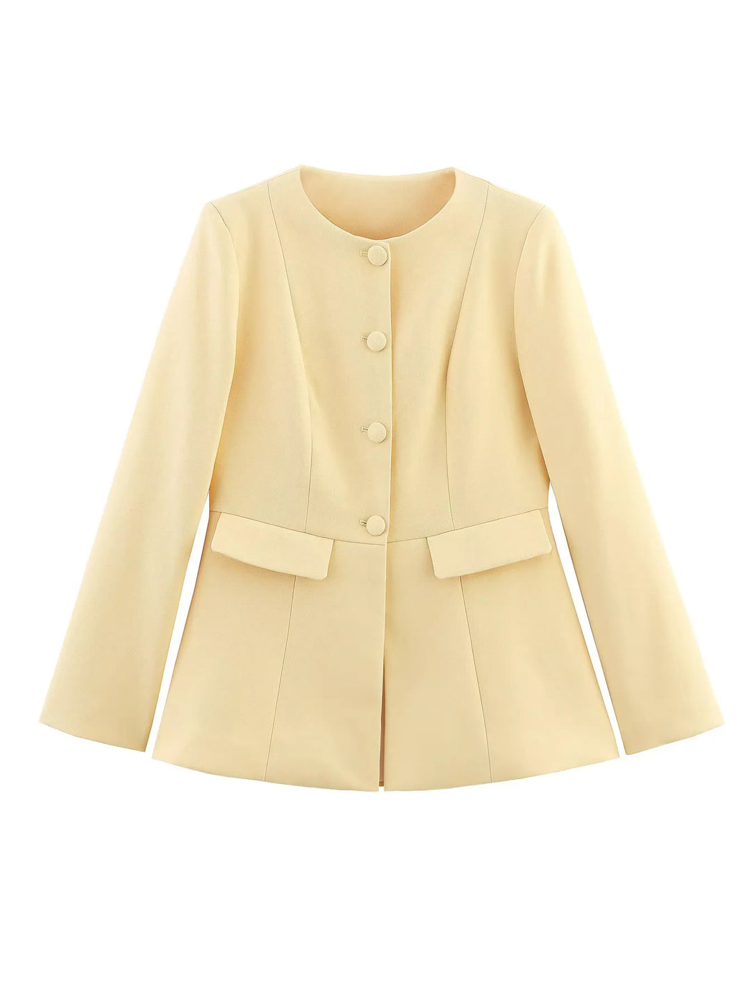 Damen Elegante Blazerjacke mit feinen Knopfdetails und praktischen Taschen R&B