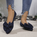 Damen Ballerinas mit dekorativem Schleifendetail und bequemem Fußbett R&B