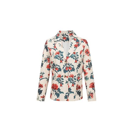Damen Blazer mit floralen Mustern und modernem Schnitt R&B