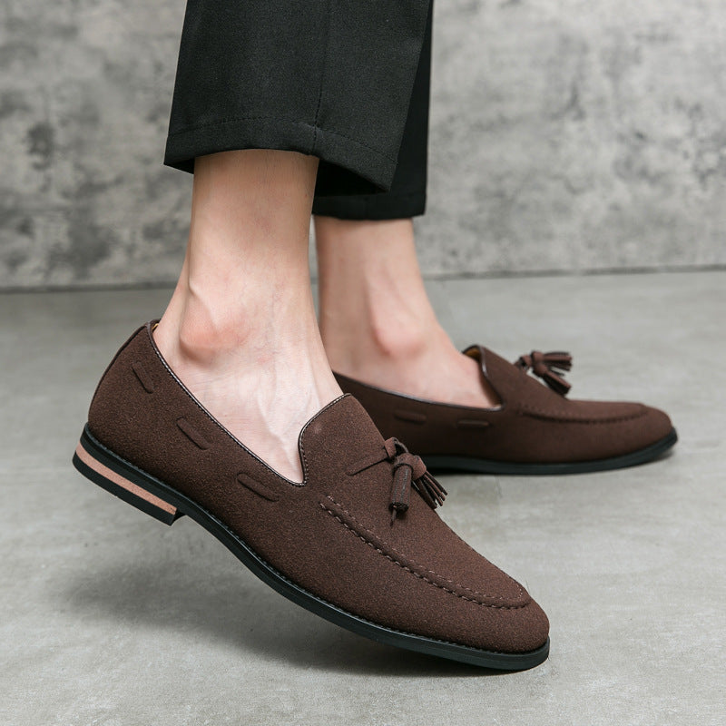 Damen Mokassins aus weichem Wildleder mit modischen Quasten R&B