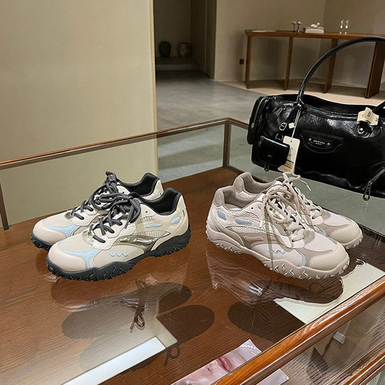 Damen Sportliche Lauf-Sneaker mit atmungsaktivem Mesh-Obermaterial und rutschfester Sohle R&B
