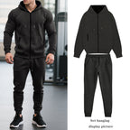 Herren nan zweiteiliges Performance Fleece Jogginganzug-Set mit Kapuzenjacke, verdecktem Reißverschluss und tapered Jogginghose R&B