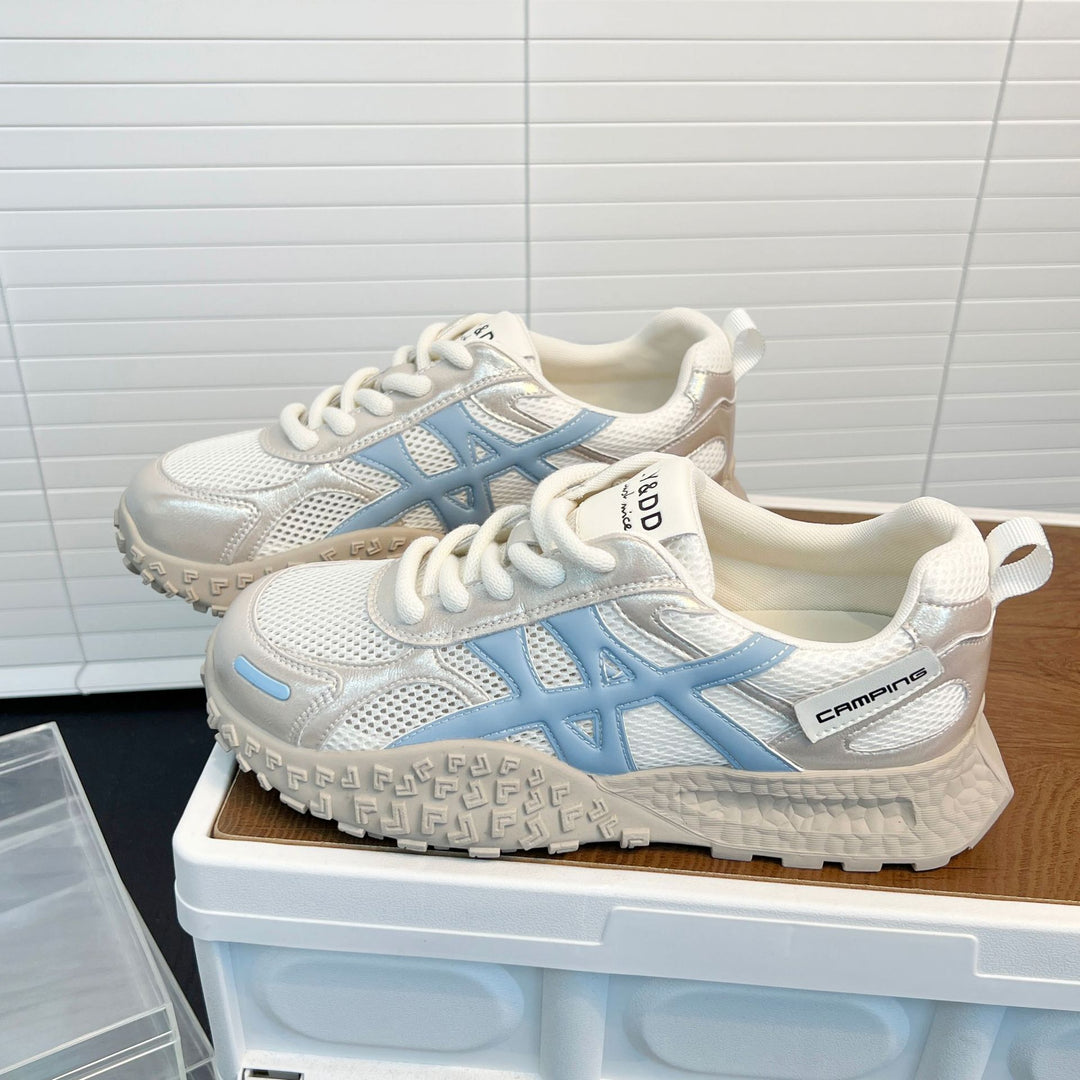 Damen Sportliche Sneakers mit atmungsaktiver Mesh-Oberfläche und rutschfester Sohle R&B