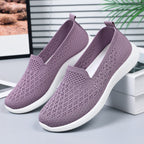 Damen Atmungsaktive Slip-On Sneakers mit elastischem Strickoberteil R&B