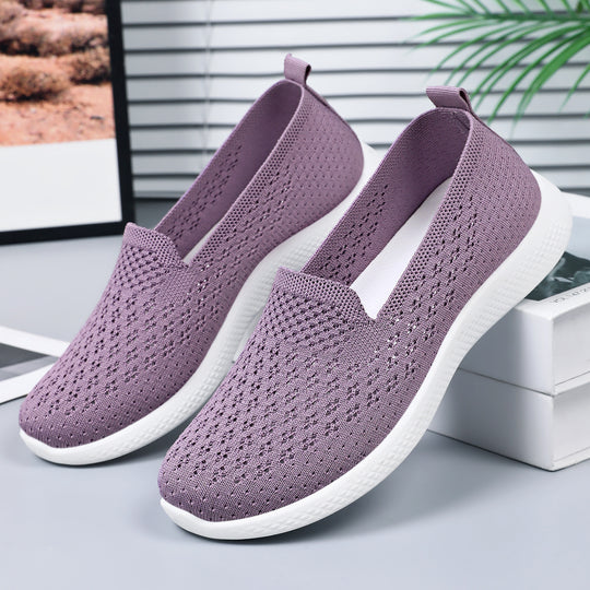 Damen Atmungsaktive Slip-On Freizeitschuhe mit flexiblem Obermaterial R&B