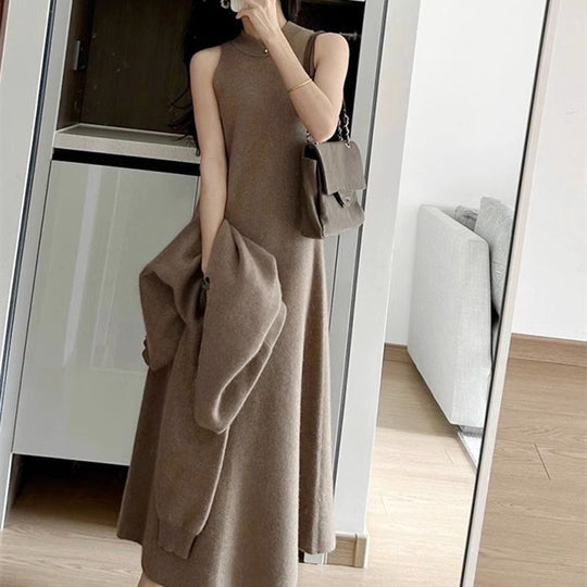 Damen Strickkleid mit Pullover im Set R&B