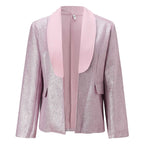 Damen glitzernder Blazer mit luxuriösen Details R&B