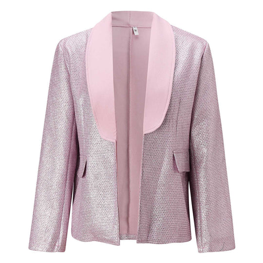 Damen glitzernder Blazer mit luxuriösen Details R&B