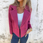 Damen eleganter blaser mit doppelter Knopfleiste